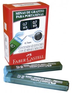 Minas Faber Castell 9127 0,7 Hb Caja X 12 Tubos