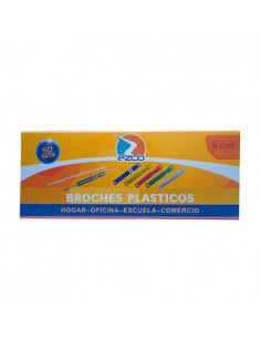 Broches Plasticos X 50 Un 8cm Caja Ezco