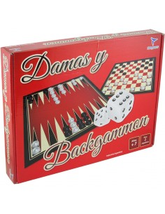 Juego De Mesa Damas Y Backgammon  Toto Games En Caja Jm2054