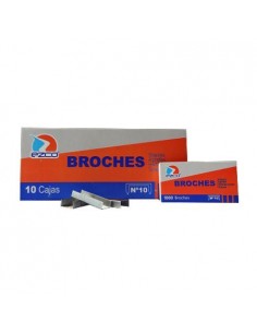 Broches Ezco  Nª10   X 1000unid Caja