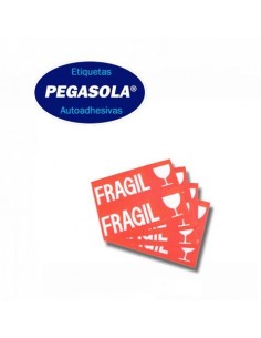 Etiqueta Autoadhesiva 3957 160x60mm Fragil Pegasola