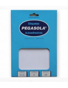 Etiqueta Autoadhesiva 3048  103 X153mm Blanco Pegasola
