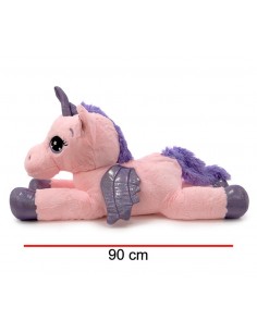Unicornio Echado Con Alas 90cm Phi Phi Toys 4127