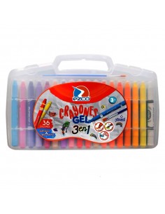 Crayones Gel X 36 Colores +...